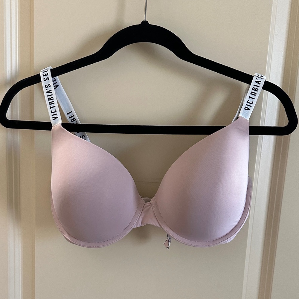 Victoria's Secret Light Pink Bra with Logo Straps